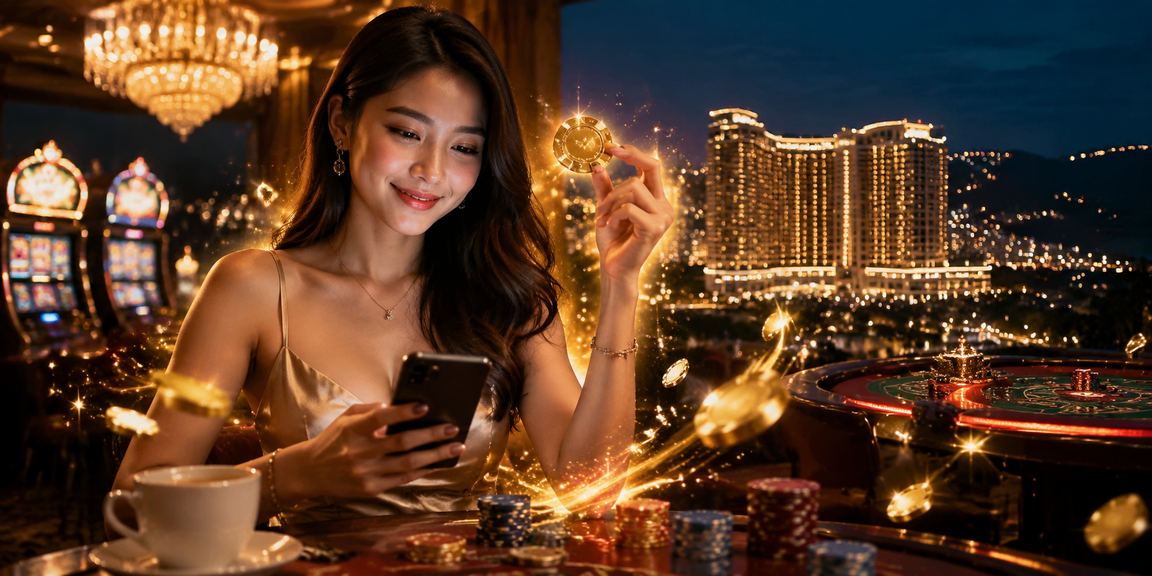 Permainan slot kasino bergaya moden di Genting Highlands Malaysia